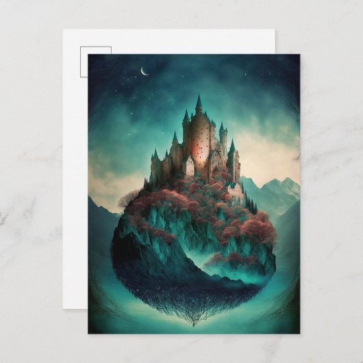 Magical Fantasy Castle Briefkaart (Voorkant / Achterkant)