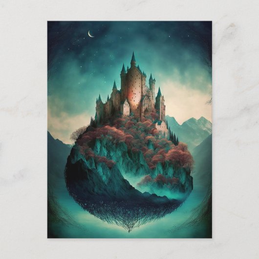 Magical Fantasy Castle Briefkaart (Voorkant)