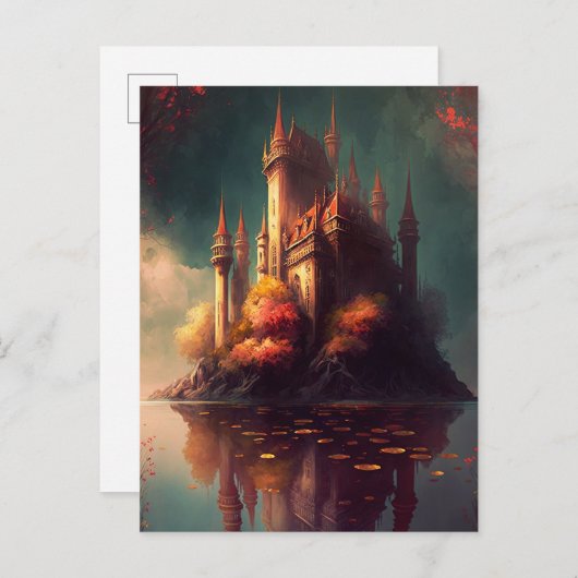 Magical Fantasy Castle Briefkaart (Voorkant / Achterkant)