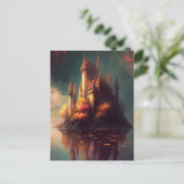 Magical Fantasy Castle Briefkaart (Staand voorkant)
