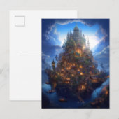 Magical Fantasy Castle City Surreal Briefkaart (Voorkant / Achterkant)