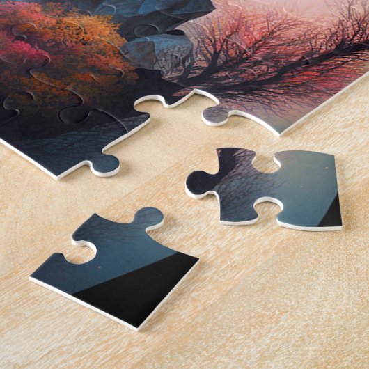 Magical Fantasy Castle Jigzaag Puzzle Legpuzzel (Zijkant)