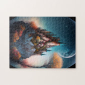 Magical Fantasy Castle Jigzaag Puzzle Legpuzzel (Horizontaal)