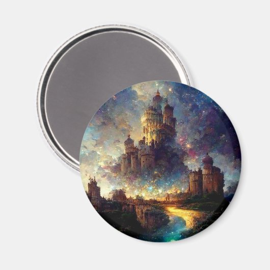 Magical Fantasy Castle Magneet (Voorkant / Achterkant)