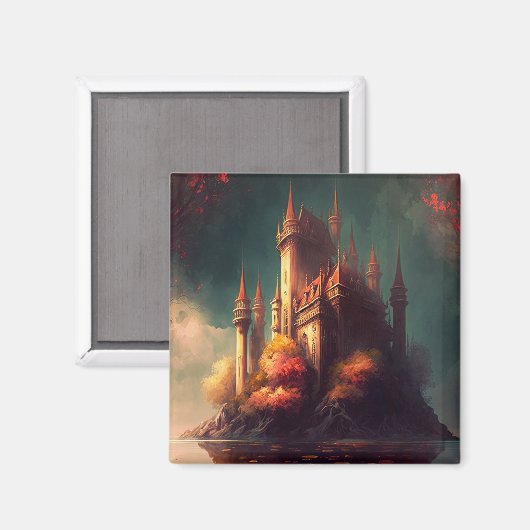 Magical Fantasy Castle Magneet (Voorkant / Achterkant)