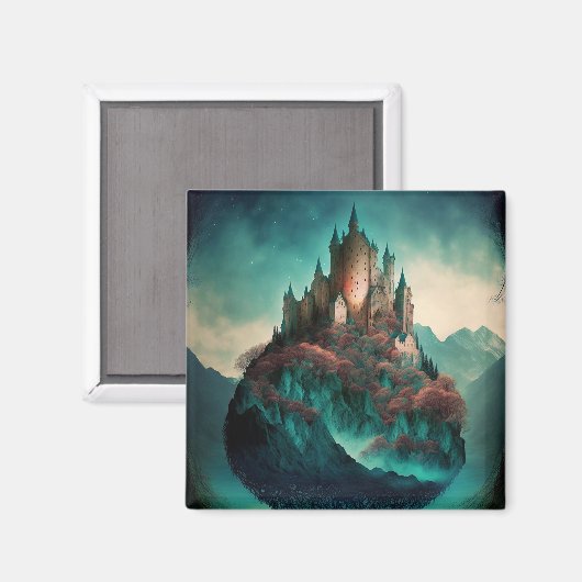 Magical Fantasy Castle Magneet (Voorkant / Achterkant)