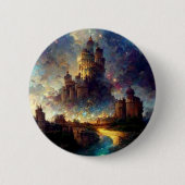 Magical Fantasy Castle Ronde Button 5,7 Cm (Voorkant)