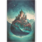 Magical Fantasy Castle Sticker (Voorkant)