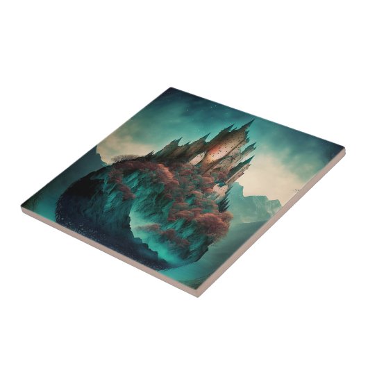 Magical Fantasy Castle Tegeltje (Zijkant)