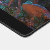 Magical Fantasy Enchanted Blue Mushroom Forest Bureaumat (Hoek)