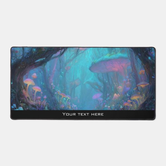 Magical Fantasy Enchanted Mushroom Forest Woodland Bureaumat (Voorkant)