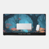 Magical Fantasy Enchanted Mushroom Forest Woodland Bureaumat (Keyboard & Muis)