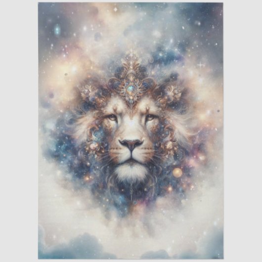 Magical Fantasy Lion Decoupage Tissuepapier (Voorkant)