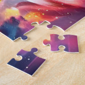 Magical Fantasy Rainbow Unicorn Kinderen en volwas Legpuzzel (Zijkant)