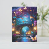 Magical Fantasy wenskaart met Vlinders Kaart (Staand voorkant)