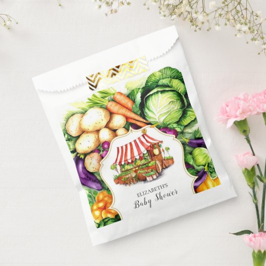 Magical Farmer's Market Baby shower Bedankzakje (Gezegeld)