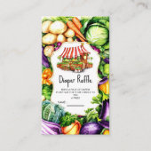 Magical Farmer's Market Baby shower Informatiekaartje (Voorkant)