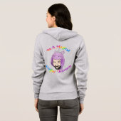 Magical F'in Unicorn Bella+Canvas Full-Zip Hoodie (Achterkant volledig)