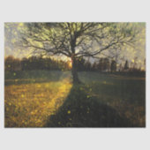 Magical fireflies dreamy landscape tissuepapier (Voorkant)