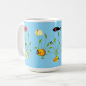 Magical Fish and Plants Ocean Coffee Cup Koffiemok (Voorkant links)