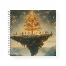 Magical Floating Christmas Tree Notebook