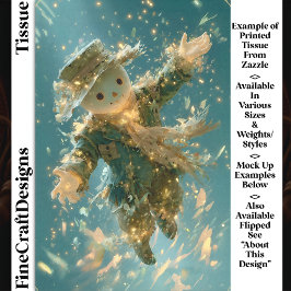 Magical Floating Snowman Spirit DX2R Decoupage Tissuepapier