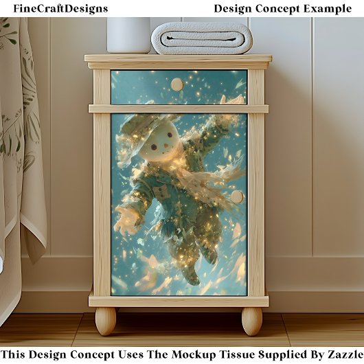 Magical Floating Snowman Spirit DX2R Decoupage Tissuepapier