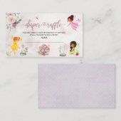 Magical Floral Fairy Princess baby shower Informatiekaartje (Voorkant / Achterkant)