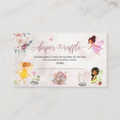 Magical Floral Fairy Princess baby shower Informatiekaartje (Voorkant)