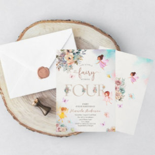 Magical Floral Fairy Princess maakt vier van wat Kaart