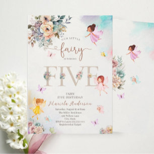 Magical Floral Fairy Princess maakt vijf van wat Kaart