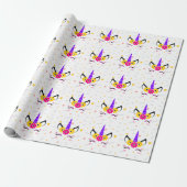 Magical Floral Unicorn Cadeaupapier (Uitgerold)