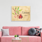 Magical Flowers Elderberry 16,14' x 12,86' Canva Canvas Afdruk (Insitu (Woonkamer))