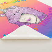 Magical Fluffin Unicorn Small Sherpa Blanket Deken (3/4)