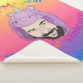 Magical Fluffin Unicorn Small Sherpa Blanket Deken (3/4)