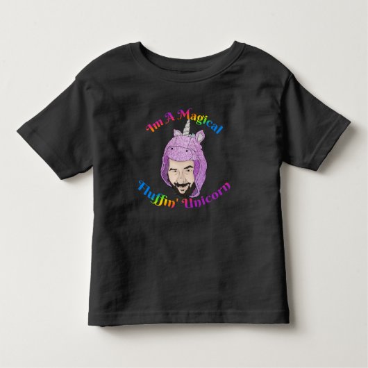 Magical Fluffin Unicorn Toddler Jersey T-Shirt (Voorkant)