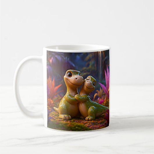 Magical Forest Dino Hug Koffiemok (Links)