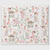 Magical Forest Fairy Thleed Garden Tea Party Cadeaupapier (Vlak)