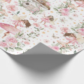 Magical Forest Fairy Thleed Garden Tea Party Cadeaupapier (Hoek)