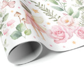 Magical Forest Fairy Thleed Garden Tea Party Cadeaupapier (Rol Hoek)