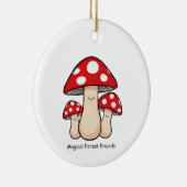 Magical Forest Friends – Cute Illustration Keramisch Ornament (Rechts)