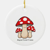 Magical Forest Friends – Cute Illustration Keramisch Ornament (Achterkant)