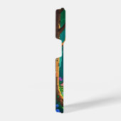 Magical Forest Pixel Art gepersonaliseerde naam iPhone Hoesje (Rechterkant)
