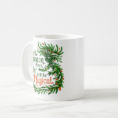 Magical Forest Queen Cozy Christmas Drinkware gift Koffiemok (Voorkant links)
