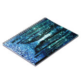 Magical Forest Turquoise Blauwgroen Notitieboek (Linkerzijde)