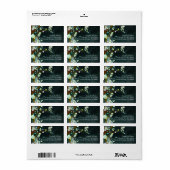 Magical Forest Woodland Wedding Address Etiket (Full Sheet)