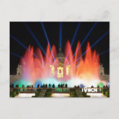 Magical fountain, Barcelona, Spain Briefkaart (Voorkant)
