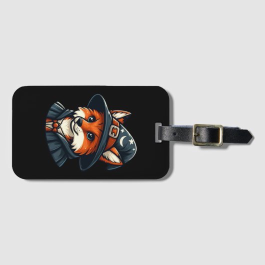 Magical Fox beroemd gemaakt door Wizard Fantasy Bagagelabel (Voorkant (horizontaal))