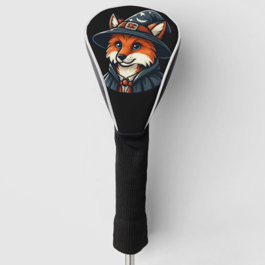 Magical Fox beroemd gemaakt door Wizard Fantasy Golfheadcover (Voorkant)