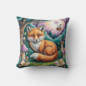 Magical Fox Forest Pillow Hoesje Kussen (Voorkant)